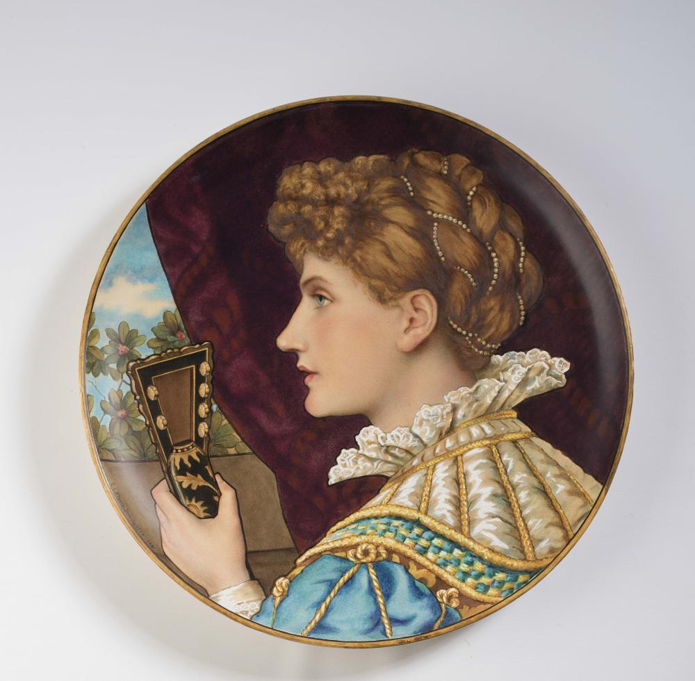 A MINTON ARTS AND CRAFTS EARTHENWARE PLAQUE Image