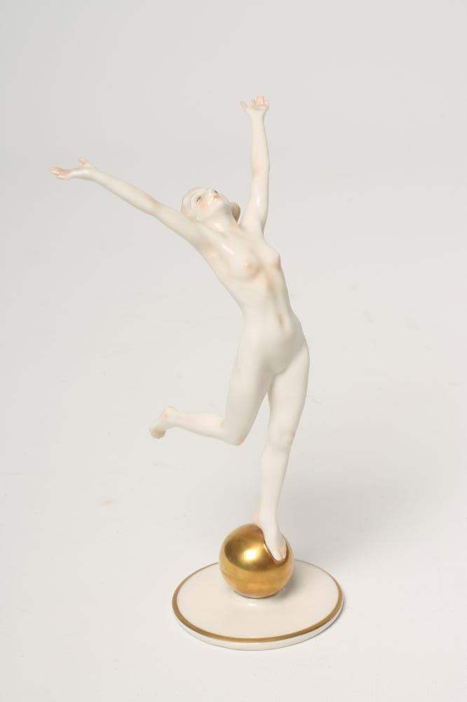 A HUTSCHENREUTHER PORCELAIN FIGURE - "Sun Child" Image