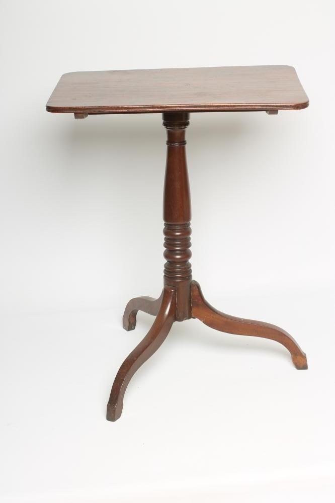 A MAHOGANY TRIPOD TABLE Image
