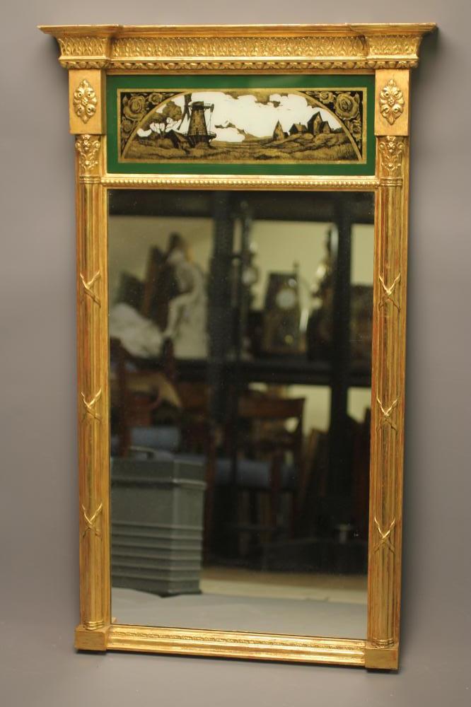 A GILT WOOD PIER GLASS of Georgian design Image