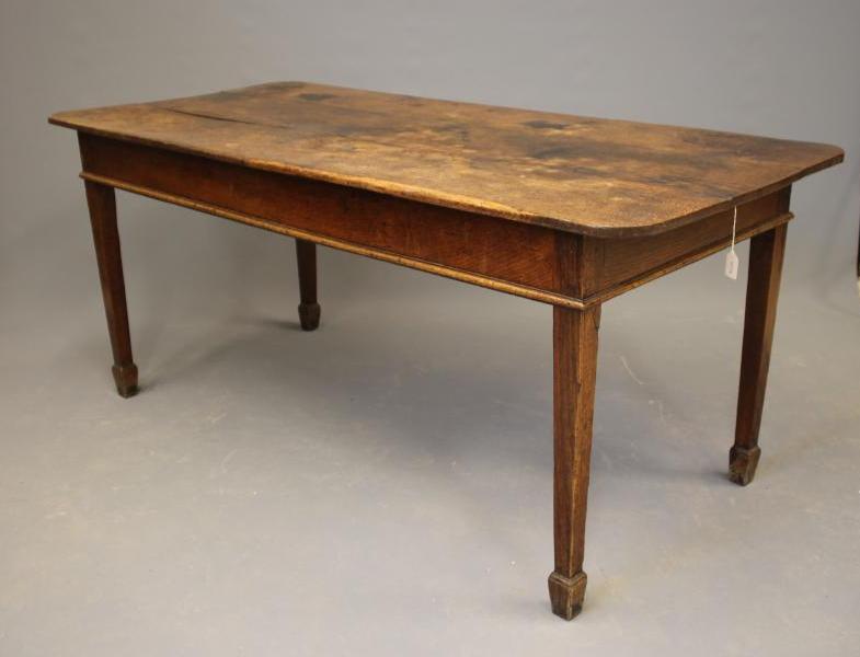 AN OAK FARMHOUSE TABLE Image