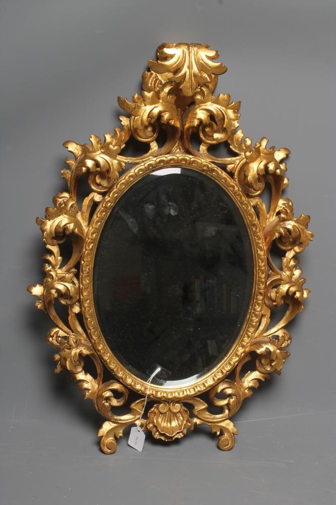 A VENETIAN STYLE GILT WOOD PIER GLASS Image