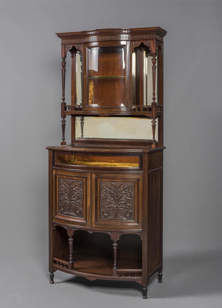 A VICTORIAN MAHOGANY COLLECTORS CABINET Image