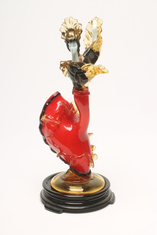 A MURANO GLASS FLAMENCO DANCER Image