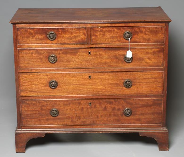 A GEORGE III MAHOGANY CHEST Image