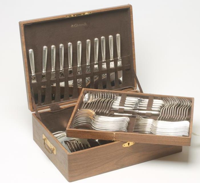 A CHRISTOFLE SILVER PLATED TABLE SERVICE Image