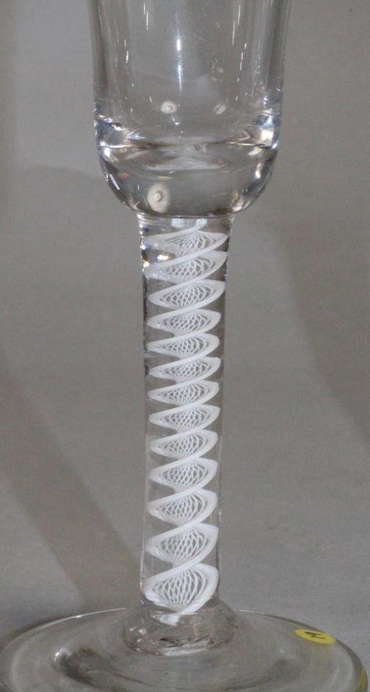 FOUR GEORGIAN AND LATER WINE GLASSES Image