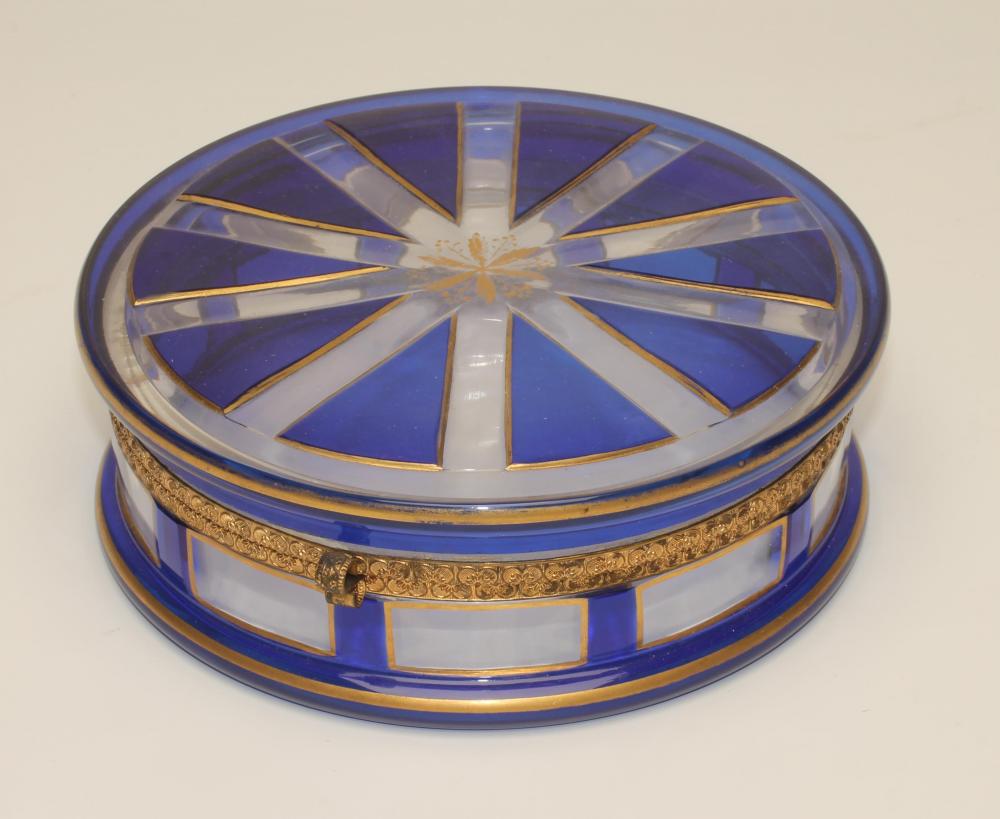 A FRENCH GLASS DRESSING TABLE BOX Image