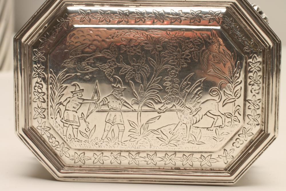 A SILVER DRESSING TABLE BOX Image