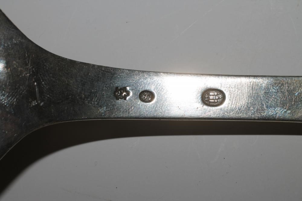 A DANISH SILVER SERVING SPOON Image