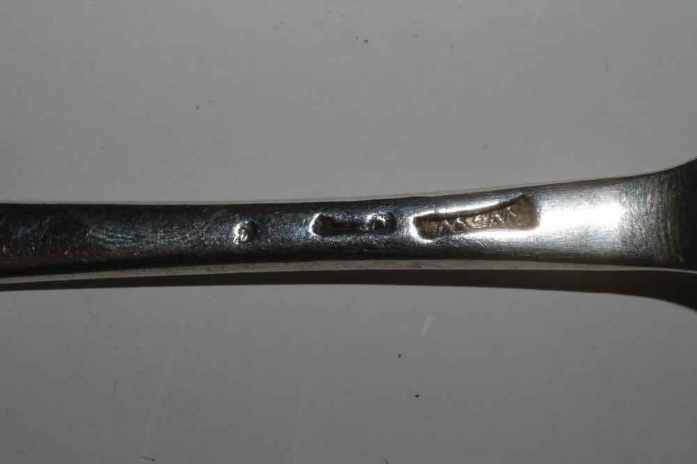 A GEORGE III SILVER MARROW SPOON Image