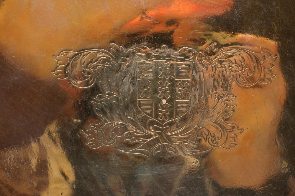 AN EARLY GEORGE I SILVER FOOTED SALVER (1697-1720) Image