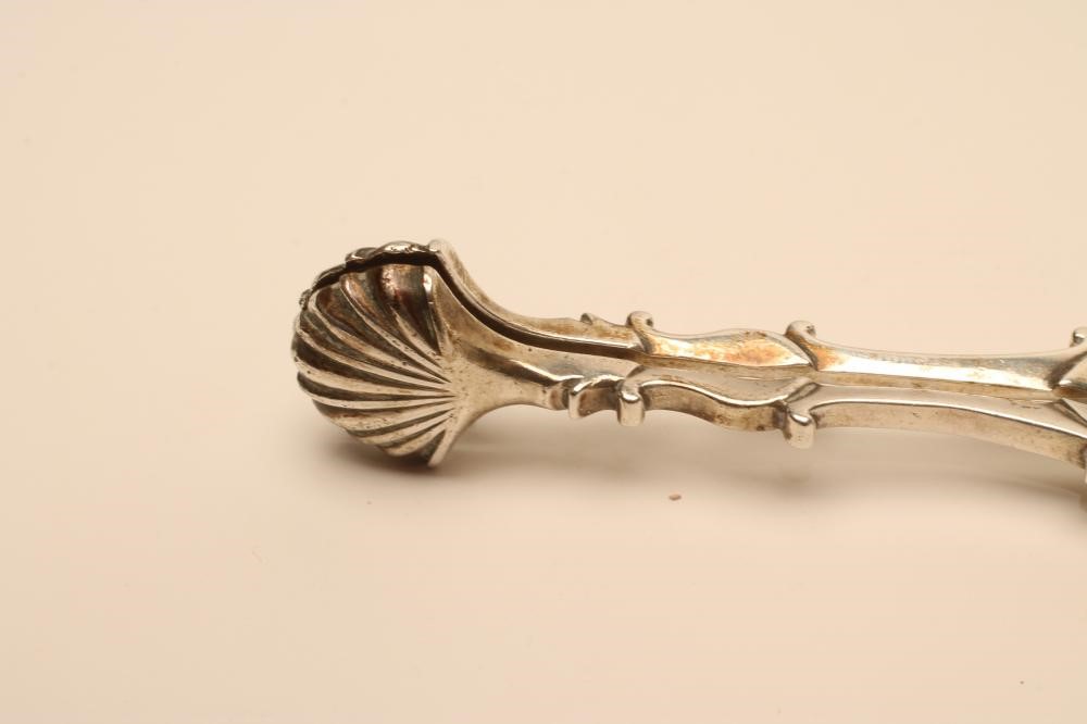 TWO PAIRS OF GEORGE III SCISSOR ACTION SILVER SUGAR NIPS Image