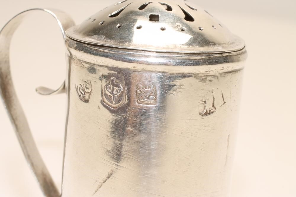 A QUEEN ANNE BRITANNIA STANDARD SILVER "KITCHEN PEPPER" Image