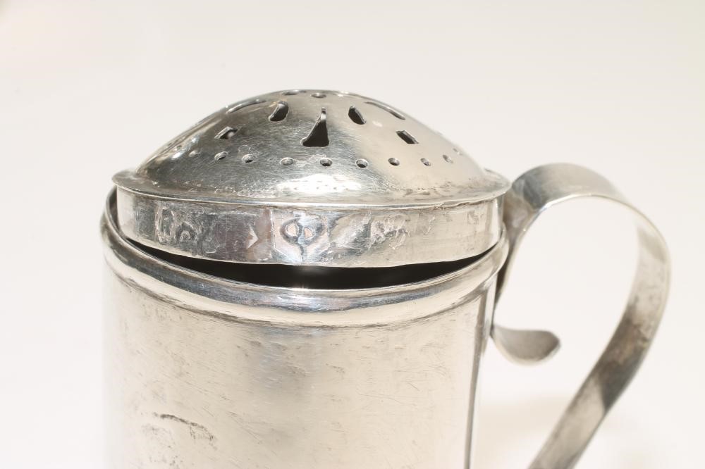 A QUEEN ANNE BRITANNIA STANDARD SILVER "KITCHEN PEPPER" Image