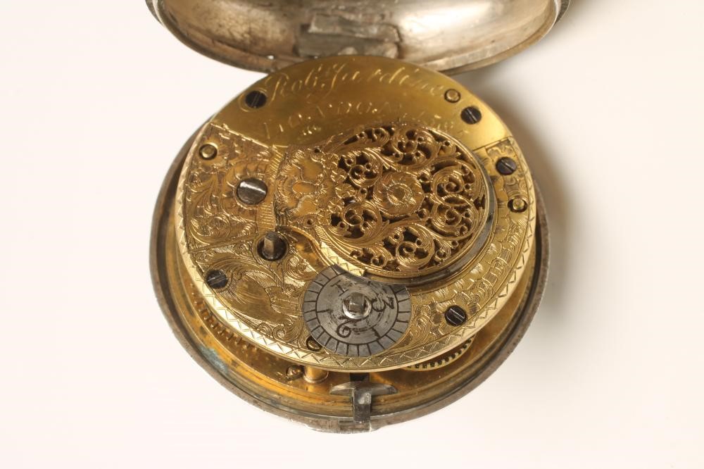 A GEORGE III SILVER PAIR CASED POCKET WATCH Image