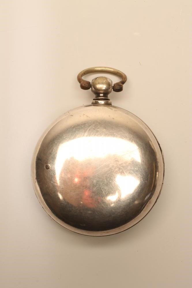 A GEORGE III SILVER PAIR CASED POCKET WATCH Image