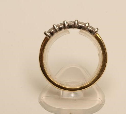 A FIVE STONE DIAMOND RING Image