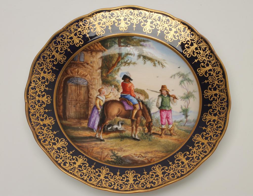 A GERMAN PORCELAIN CABINET PLATE Image