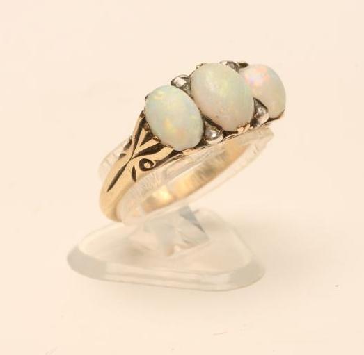 A LATE VICTORIAN OPAL RING Image