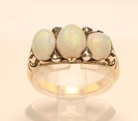 A LATE VICTORIAN OPAL RING Image