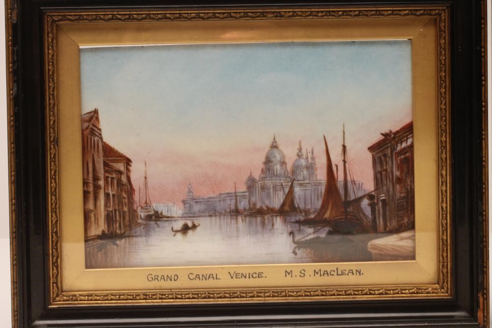 A PAIR OF LATE VICTORIAN ENGLISH PORCELAIN PLAQUES of oblong form Image