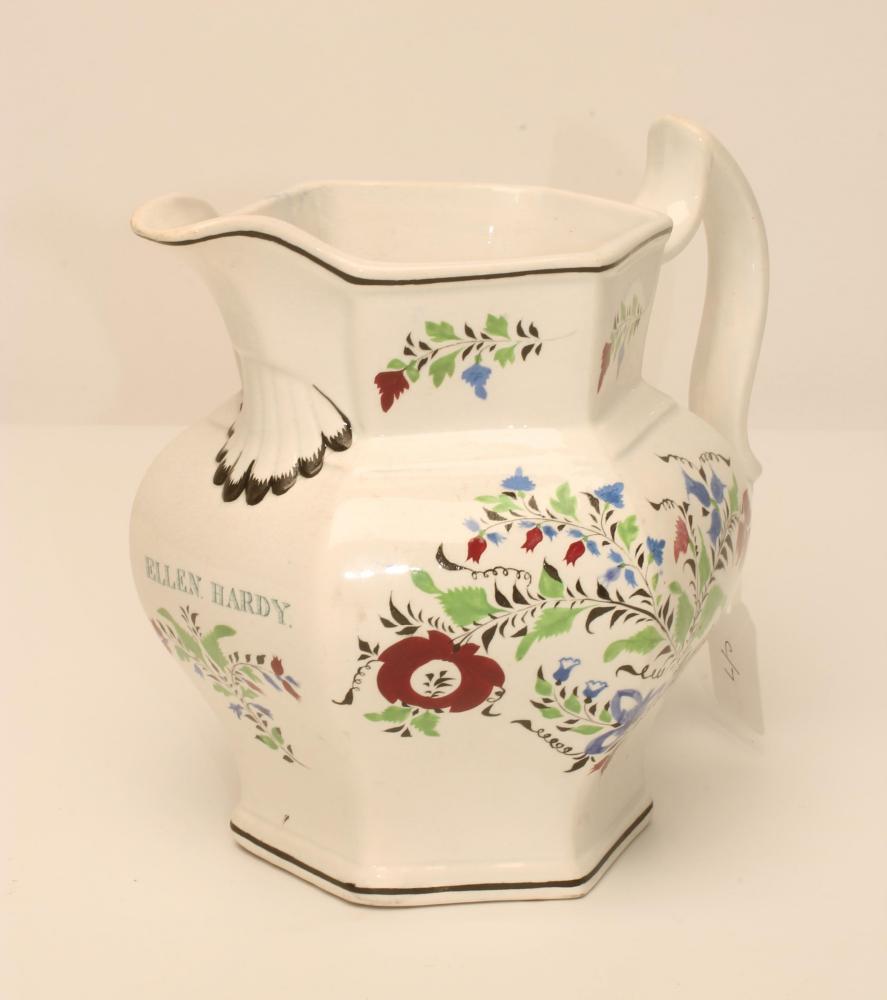 A DOCUMENTARY PEARLWARE JUG Image