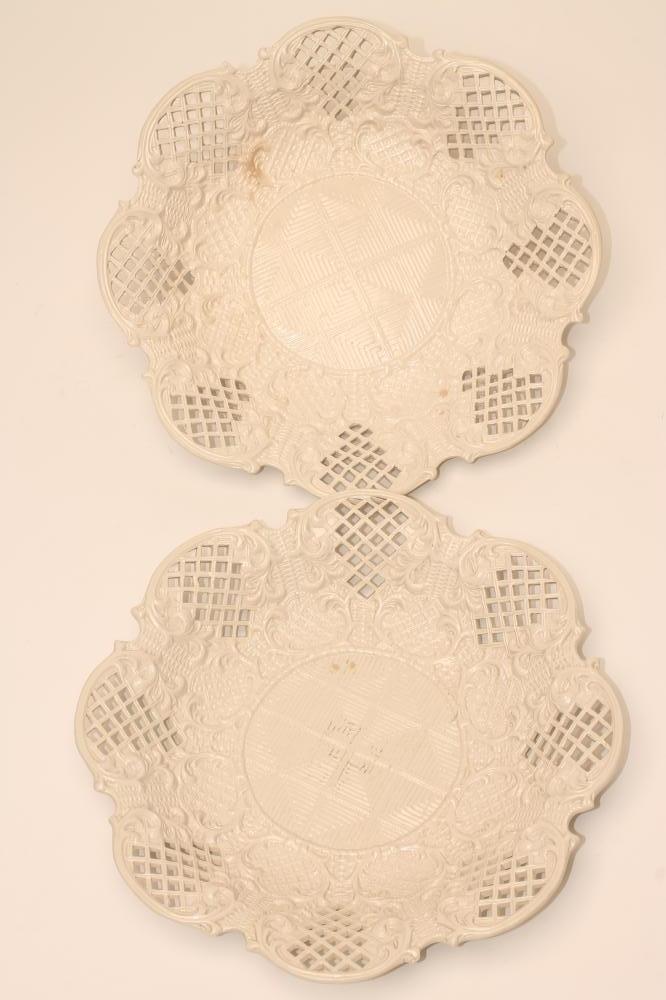 A PAIR OF SALTGLAZED DISHES Image