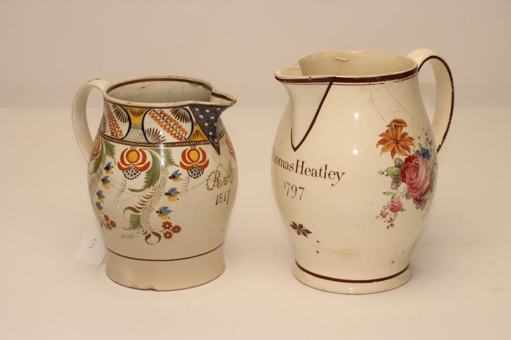 TWO ENGLISH DOCUMENTARY JUGS Image