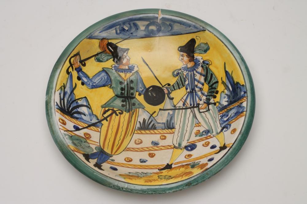 A MONTELUPO MAIOLICA PLAQUE Image