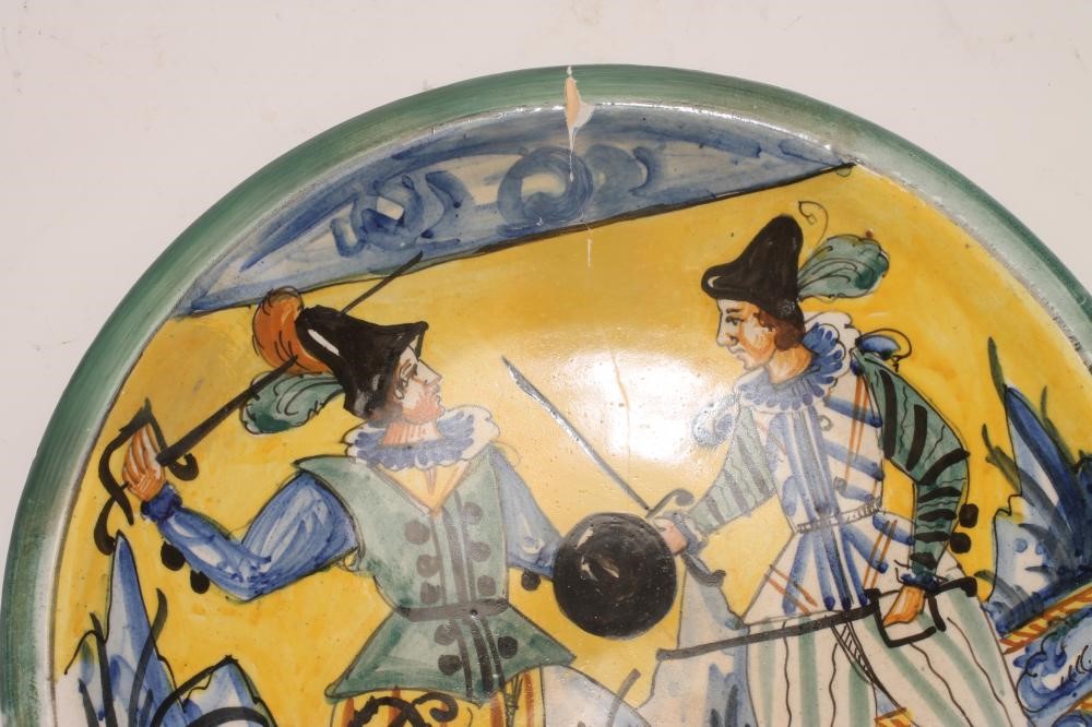 A MONTELUPO MAIOLICA PLAQUE Image