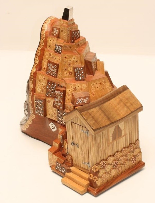 ‡"WATERFALL ROCKERY SHED" by John S Prescott (Yorkshire Contemporary) being a combination box in Image