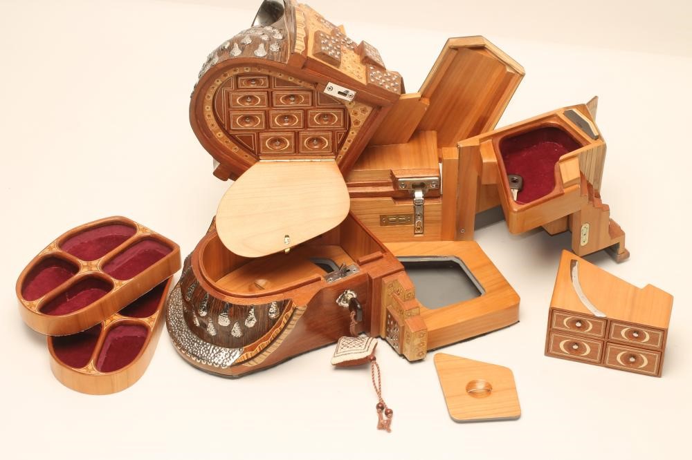 ‡"WATERFALL ROCKERY SHED" by John S Prescott (Yorkshire Contemporary) being a combination box in Image