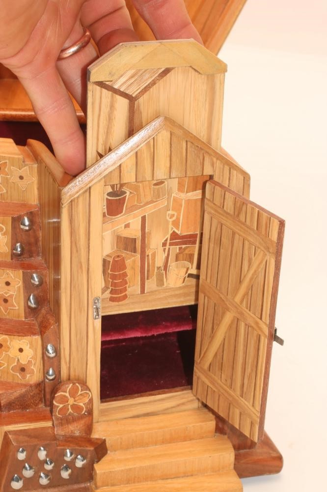 ‡"WATERFALL ROCKERY SHED" by John S Prescott (Yorkshire Contemporary) being a combination box in Image