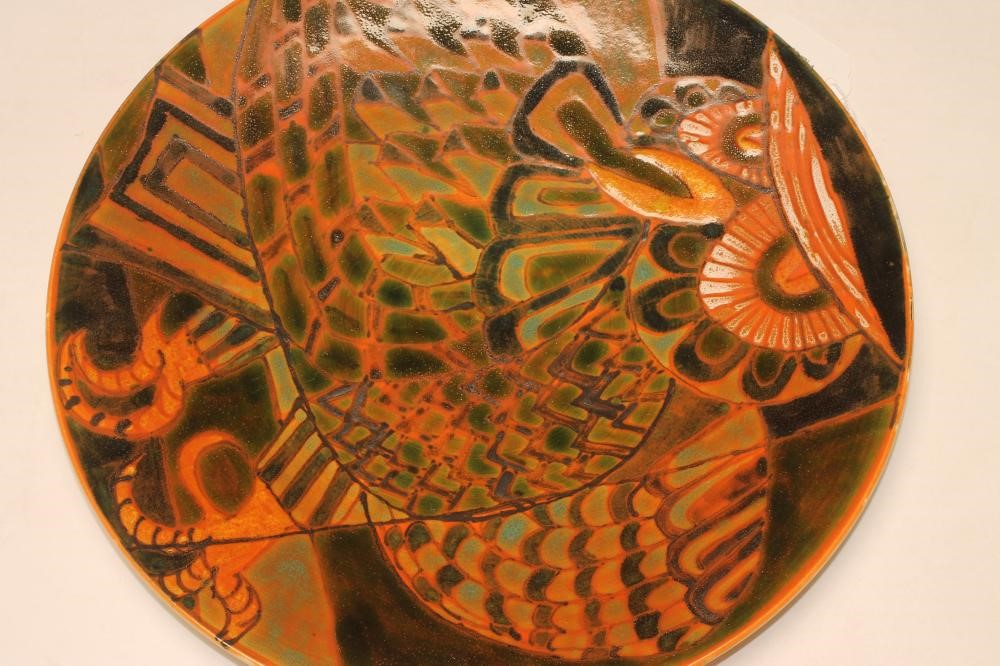 A POOLE POTTERY AEGEAN CHARGER Image