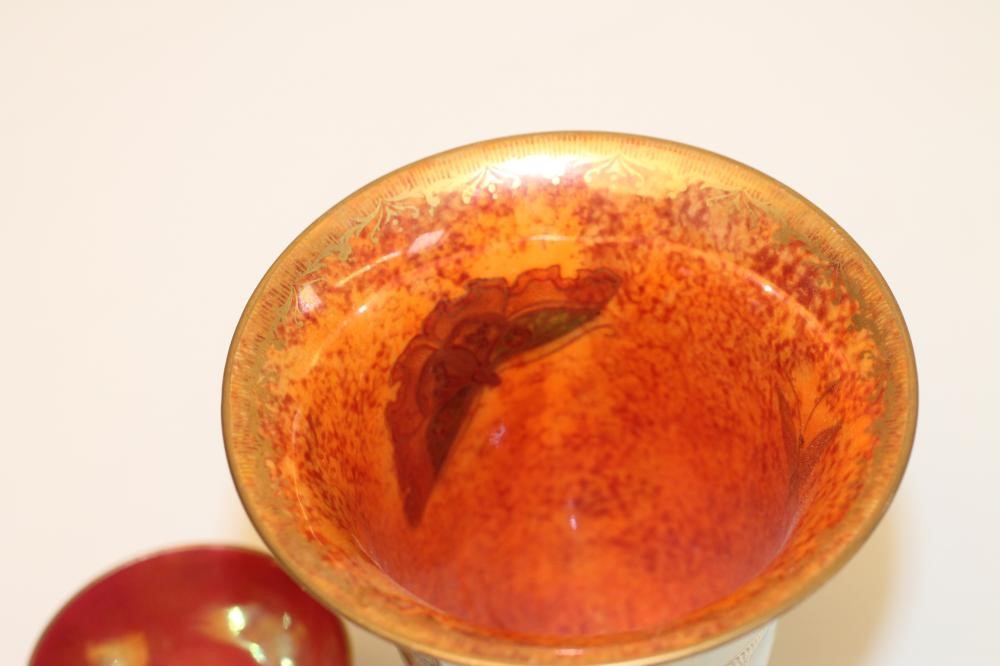 A WEDGWOOD "BUTTERFLY LUSTRE" TRUMPET VASE Image