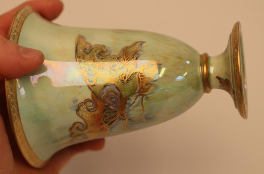 A WEDGWOOD "BUTTERFLY LUSTRE" TRUMPET VASE Image