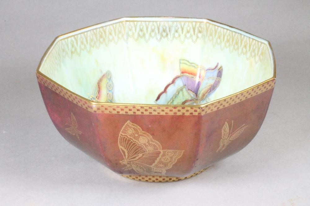 A WEDGWOOD 'BUTTERFLY LUSTRE' BOWL Image