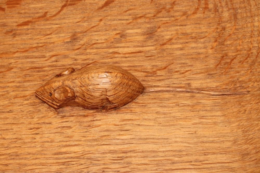 A ROBERT THOMPSON ADZED OAK BOWL Image