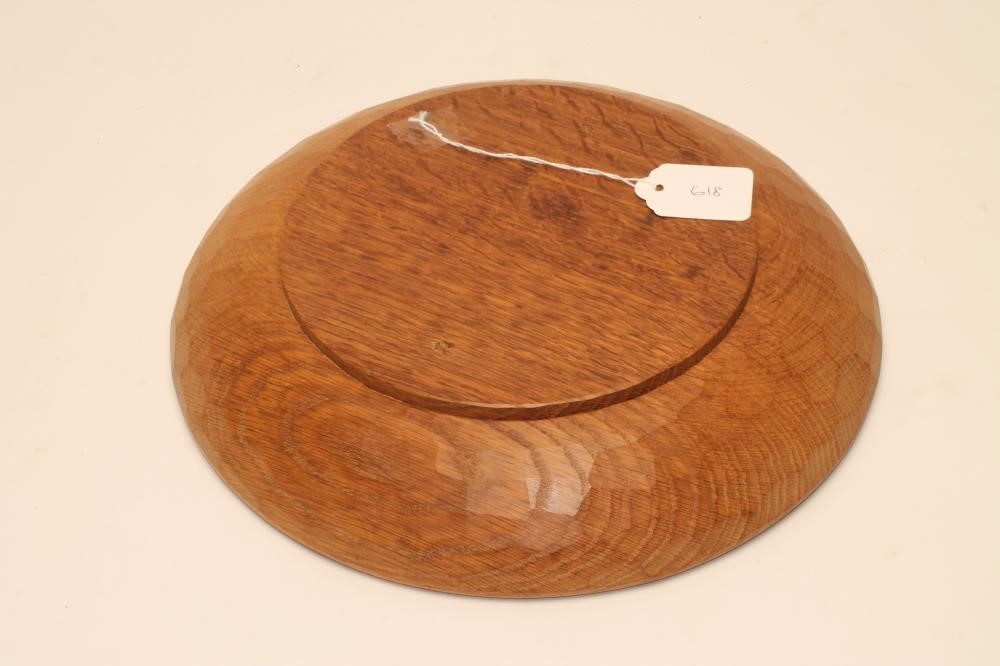 A ROBERT THOMPSON ADZED OAK BOWL Image