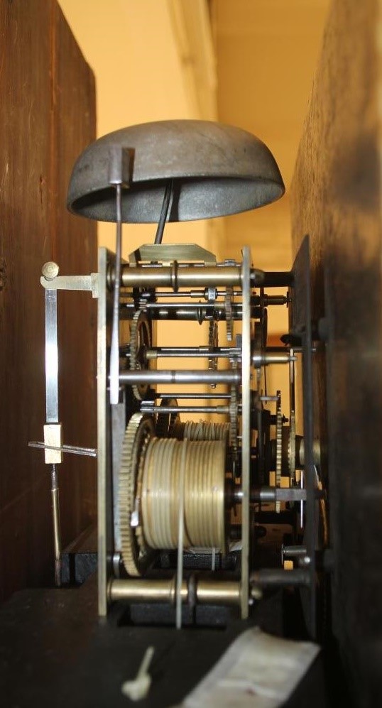 A MAHOGANY LONGCASE CLOCK signed Halliwell Image