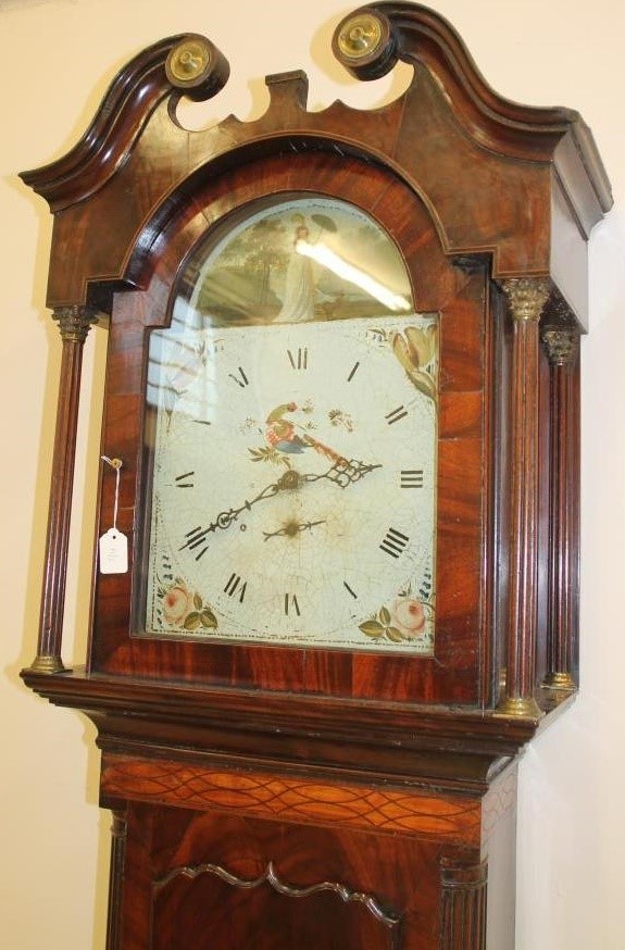 A MAHOGANY LONGCASE signed Pattinson Image