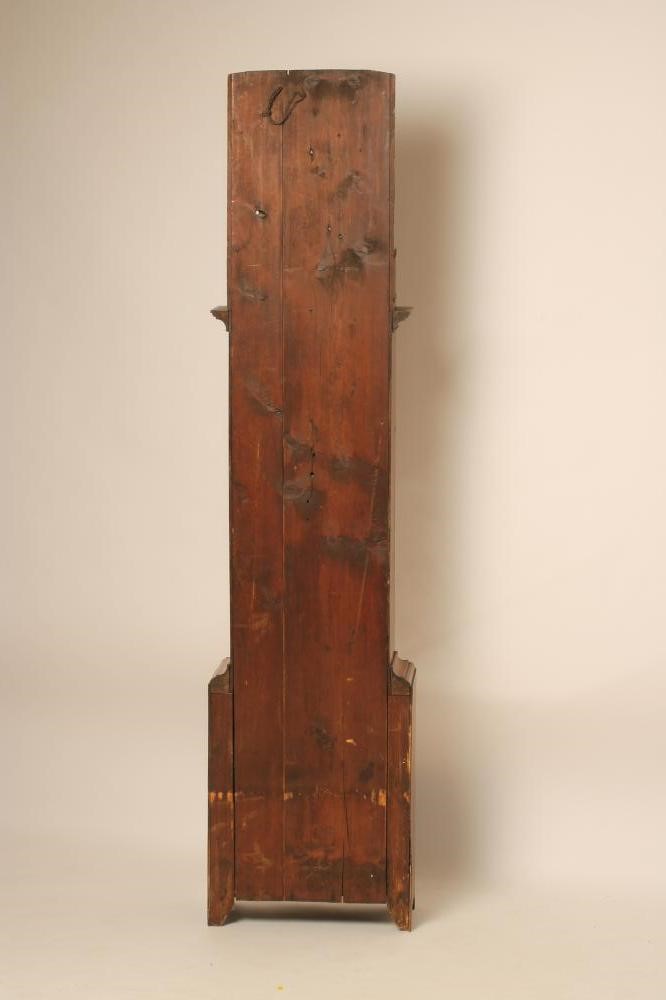 AN OAK AND MAHOGANY LONGCASE signed H. Webster Image