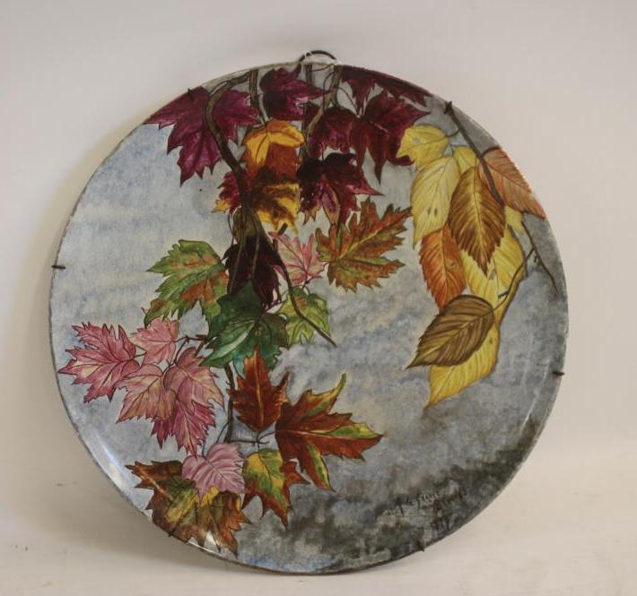 A BELLEEK EARTHENWARE PLAQUE Image
