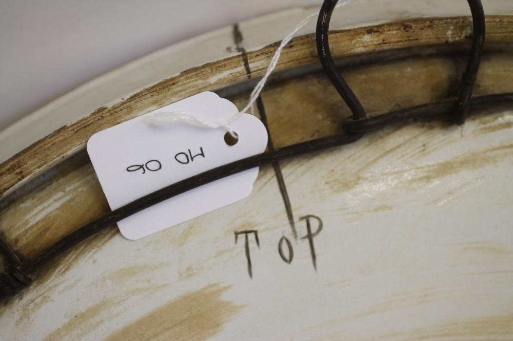 A BELLEEK EARTHENWARE PLAQUE Image