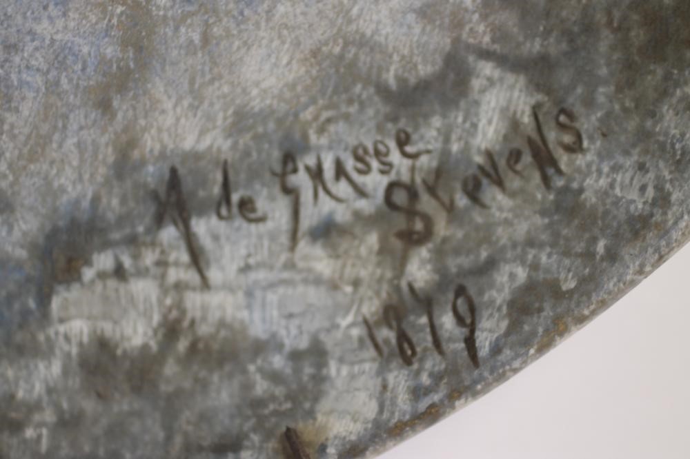 A BELLEEK EARTHENWARE PLAQUE Image