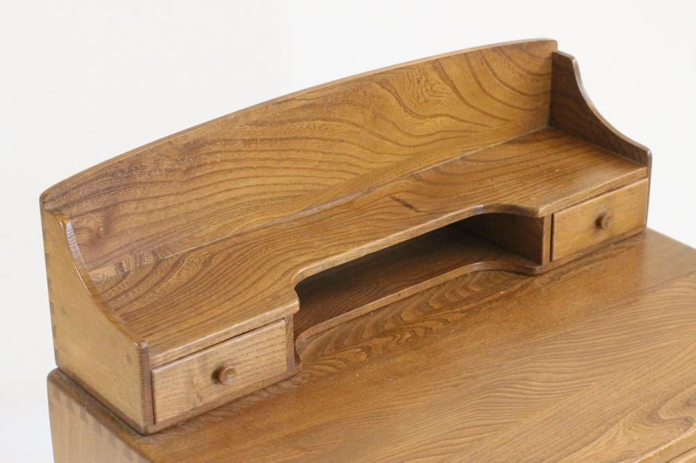 AN ERCOL ELM DESK Image