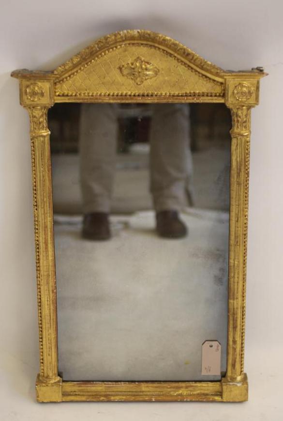 A GEORGIAN GILT GESSO PIER GLASS Image