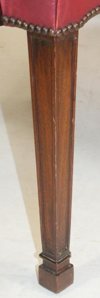 A PAIR OF MAHOGANY ELBOW CHAIRS Image