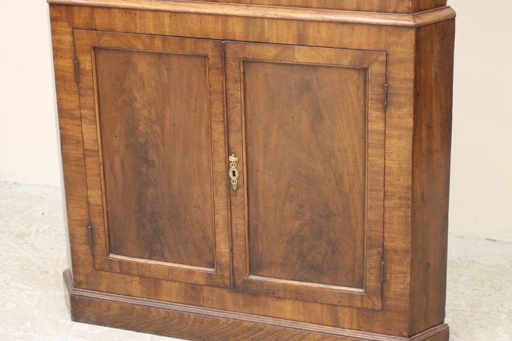 A GEORGIAN MAHOGANY STANDING CORNER CUPBOARD Image